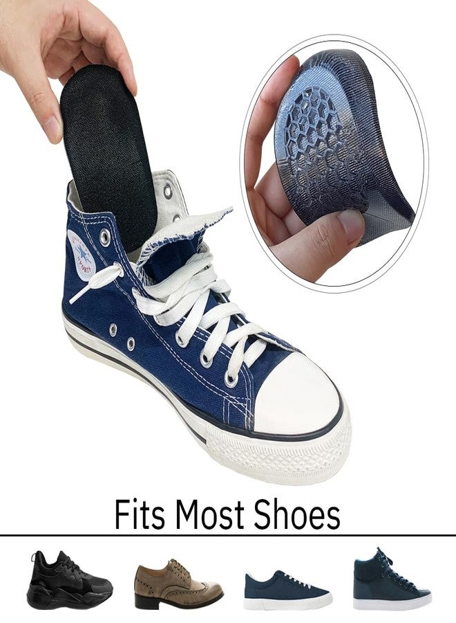 FOOTINSOLE.COM Premium Heel Cushions for Heel Pain Relief & Shoe Comfort – Gel Inserts for Men & Women, High Heel Pads & Grips, Adjust for Loose Shoes (Large (1.4" Height), Black) - Image 4